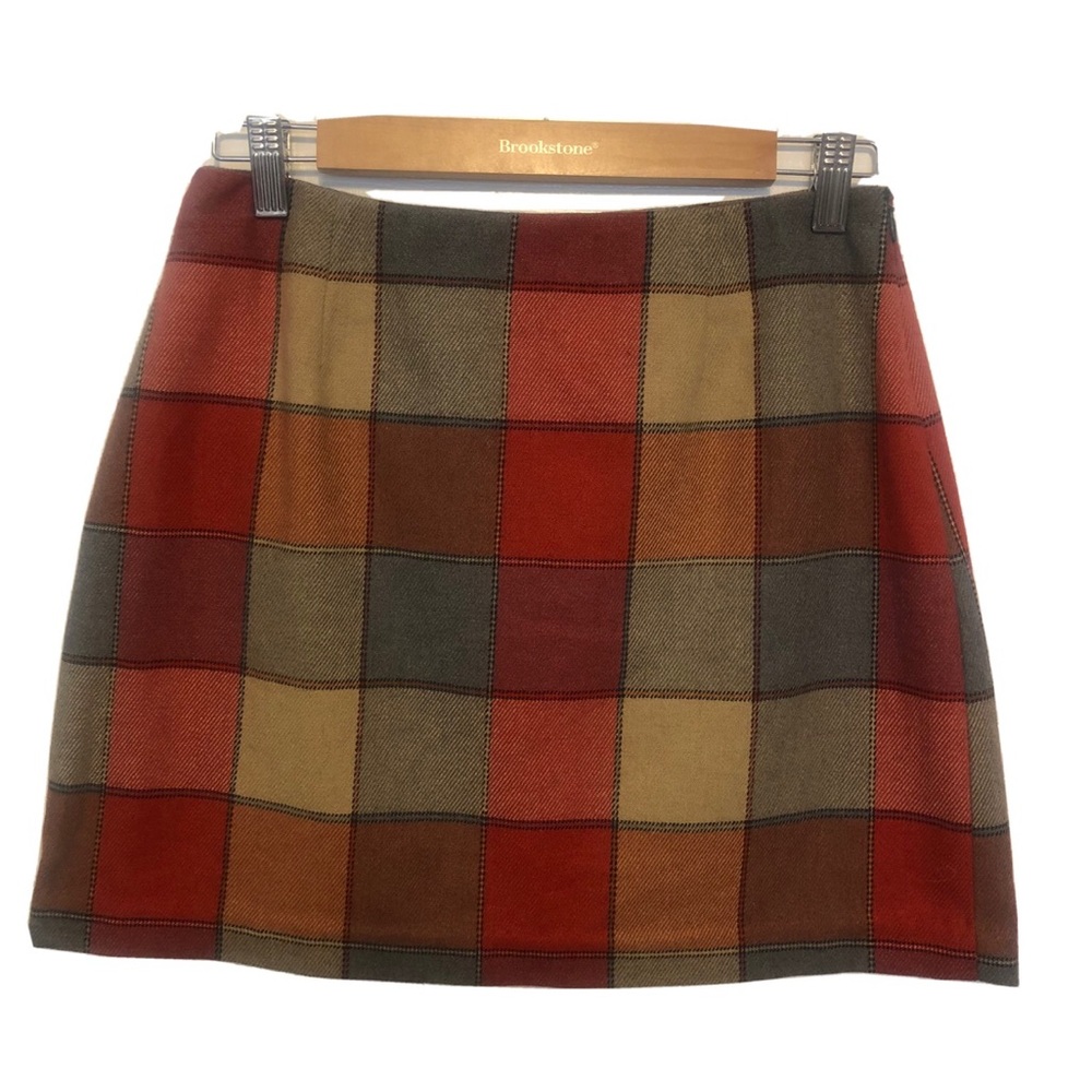 Red Plaid Skirt Sz 6